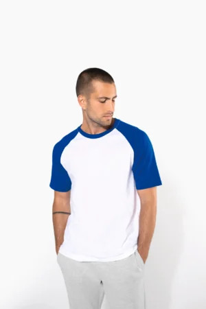 K330 - Baseball > t-shirt bicolore manches courtes